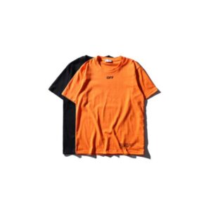 T-shirt Forgiveness V Noir Orange 5132