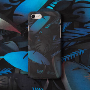 Coque de gonflage pour iPhone 7 Jungle Bleue 4850