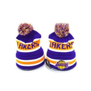 Chapeau des Los Angeles Lakers avec pompon 9247