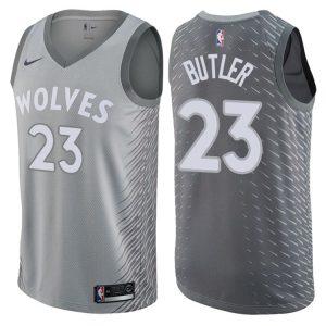 Maillot de basket-ball Butler Timberwolves # 23 City gris 2017-18 11554