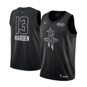 2018 All-Star Rockets James Harden # 13 Maillot Swingman Noir Maillot de Basket-Ball Noir 11304