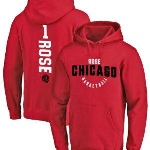 2018 Derrick Rose #1 Chicago Basketball Sweat à capuche Violet 11703