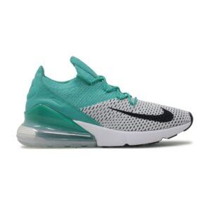 Wmns Nike Air Max 270 Flyknit Clear Emerald Baskets Clear Emerald/Noir-Pure Platinum-Blanc AH6803 300