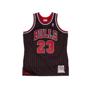 1997-98 Chicago Bulls Michael Jordan Swingman Maillot de basket-ball noir 14499