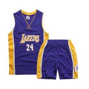Uniforme pour enfants LA Lakers 24 violet crème 14653