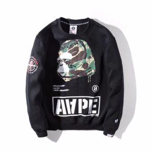 Sweat AAPE UNVS Noir 229 Blanc 17345