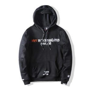AAPE x Steve Aoki Sweat à capuche noir Gris 18105
