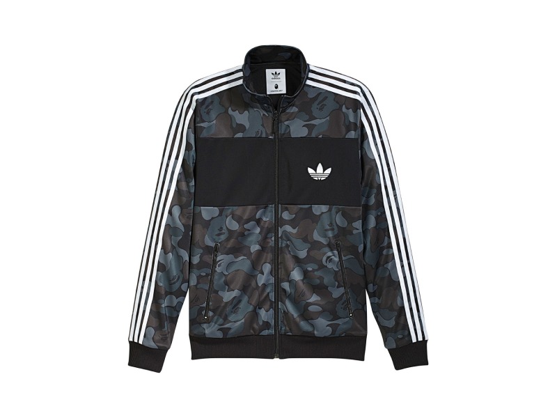 BAPE x adidas ABC Camo Veste de survêtement Noir Noir 17145