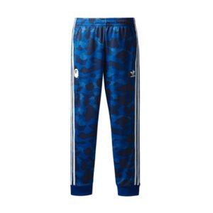 Bape x adidas adicolor Pantalon de survêtement Bleu Blanc 17286