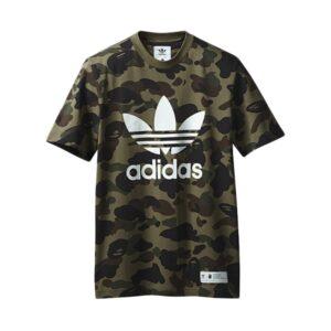 Bape x adidas adicolor Tee Olive Cargo Gris 17256
