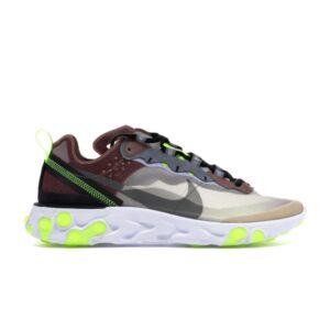 Nike React Element 87 Sable du désert Noir AQ1090 002