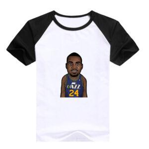 T-shirt Paul Millsap 24 Blanc T1 Orange 18499