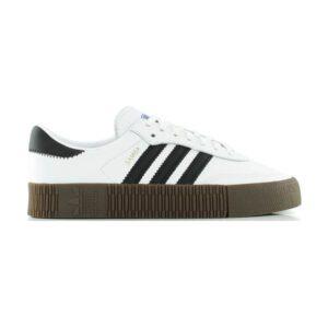 Baskets adidas Sambarose blanc noir gomme (W) orange AQ1134
