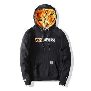 AAPE Universe Orange Camo Sweat à capuche Rouge 18920