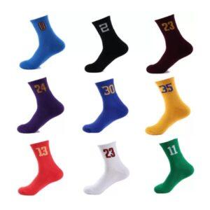 Chaussettes de sport NBA Numbers, ensemble de chaussettes 9 en 1, 19257