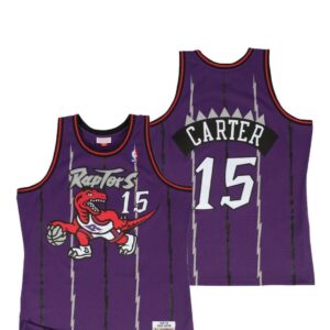 1998-99 Carter Raptors # 15 Maillot de basket-ball violet Classics Hardwood 22018