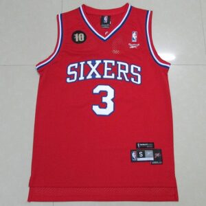 2015 Phila 76ers Iverson # 3 Maillot de basket-ball rétro Reebok 22475