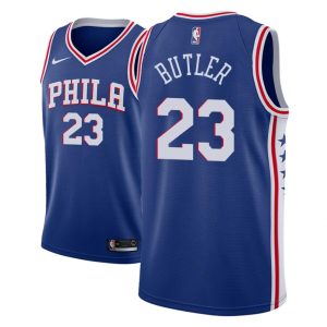 Maillot de basket-ball bleu Jimmy Butler 76ers # 23 Icon 2018-19 24274