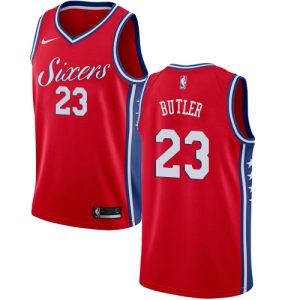 2018-19 Jimmy Butler 76ers # 23 Statement Maillot de basket-ball rouge Noir 24259