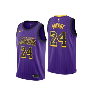 Maillot de basket-ball violet City des Lakers de Los Angeles 2018-19 # 24 Kobe Bryant 23270
