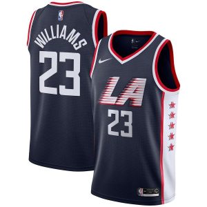 Maillot de basket-ball Lou Williams Clippers 2018-19 # 23 City Navy 23314