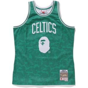 Maillot de basket-ball BAPE x Mitchell & Ness Celtics ABC Swingman vert 22518