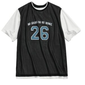 T-shirt Go Hard or Go Home 26 beige, noir, gris 24097