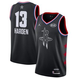 Maillot de basket-ball 2019 NBA All-Star Rockets James Harden #13 Maillot Swingman noir 22989