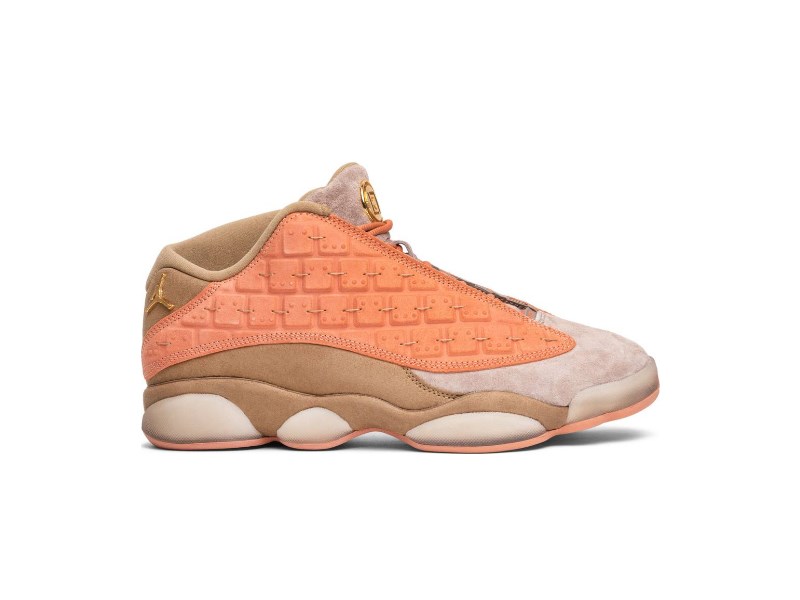 CLOT x Air Jordan 13 Retro Low NRG Baskets en terre cuite Blanc AT3102 200