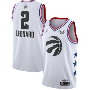 Maillot de basket 2019 NBA All-Star Kawhi Leonard Raptors #2 blanc Swingman maillot 22982