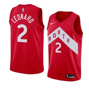 Maillot de basket-ball gagné par les Raptors de Toronto # 2 Kawhi Leonard 2018-19 23182