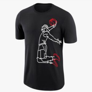 Lebron Dry LBJ célèbre t-shirt noir 24717