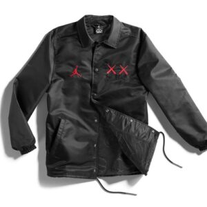 Veste KAWS x Jordan Satin Coaches Jacket Noir 884483 010