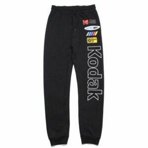 Pantalon de survêtement Forever 21 x Kodak Pantalon Noir Blanc 30016