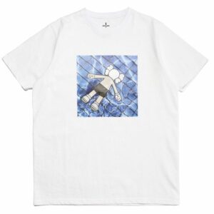 T-shirt KAWS dans da bassin Tee Blanc 29508