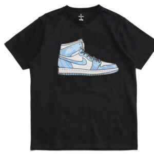 T-shirt 2019 Air Jordan 1 Tee Noir Bleu 33122