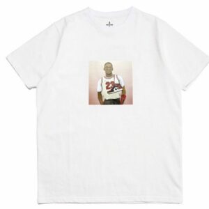 T-shirt 2019 Michael Jordan 23 baskets Tee blanc 33050