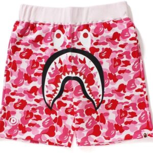 BAPE ABC Shark Sweat Short Rose 35432