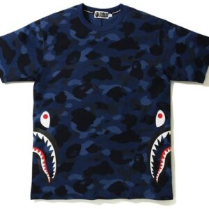 BAPE Color Camo Side Shark Tee Marine 35773