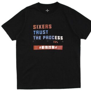 Phila Sixers font confiance au processus t-shirt noir 33255