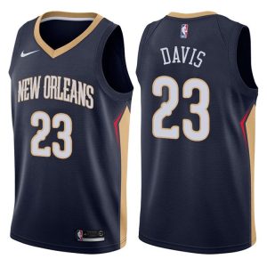 Maillot de basket-ball Anthony Davis Pelicans 2017-18 # 23 Icon Navy 39945