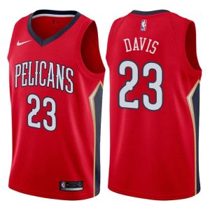 Maillot de basket-ball rouge Anthony Davis Pelicans # 23 2017-18 39885