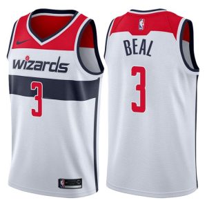 2017-18 Bradley Beal Washington Wizards # 3 Association Maillot de basket-ball blanc 40682