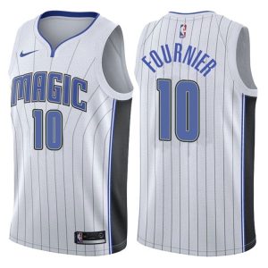 2017-18 Evan Fournier Orlando Magic # 10 Association Maillot de basket-ball Blanc 40463