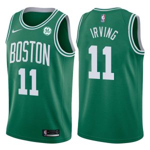 Maillot de basket-ball Kyrie Irving Boston Celtics 2017-18 # 11 Icon Vert Noir 41999