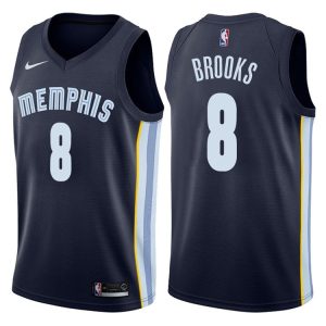 Maillot de basket-ball MarShon Brooks Memphis Grizzlies 2017-18 # 8 Icon Navy 38030