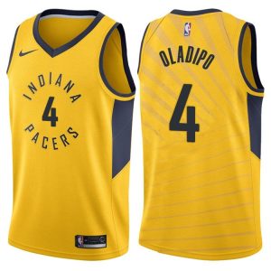 2017-18 Victor Oladipo Indiana Pacers # 4 Statement Maillot de basket-ball doré 39977
