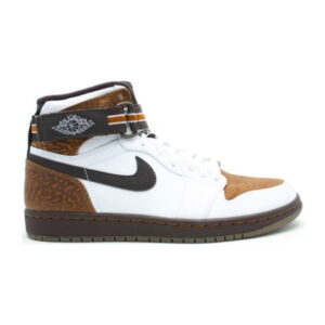 Air Jordan 1 High Strap Blanc Madère 342132 121