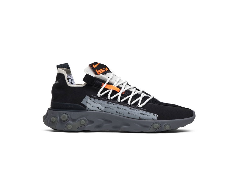 Nike ISPA React WR Low Noir Gunsmoke Baskets AR8555 001