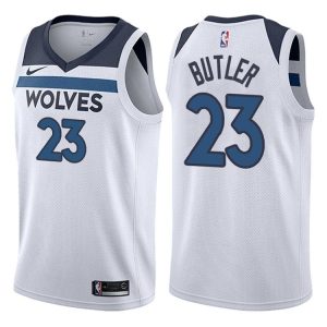 2017-18 Jimmy Butler Minnesota Timberwolves # 23 Association Maillot de basket-ball blanc 45745
